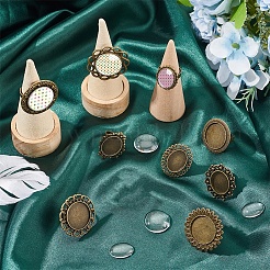 DIY Blank Dome Finger Rings Making Kit&nbsp;DIY-SC0022-20