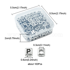 Plated Acrylic Beads&nbsp;MACR-YW0002-26