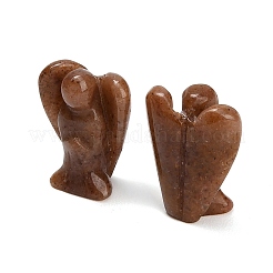 Natural Strawberry Quartz Gemstone Carved Angle Figurines&nbsp;GG-CBA8396-A04