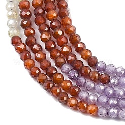 Cubic Zirconia Beads Strands&nbsp;ZIRC-P125-2mm-01