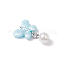 Opaque Acrylic Butterfly Pendants&nbsp;PALLOY-JF04289-01