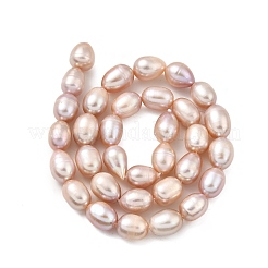 Natural Cultured Freshwater Pearl Beads Strands&nbsp;PEAR-I007-01E-06C