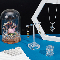 100Pcs Transparent Glass Sphere Beads&nbsp;G-NB0005-51C