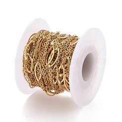 PVD Vacuum Plating 304 Stainless Steel Oval Link Cable Chains&nbsp;CHS-E006-06G