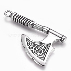 304 Stainless Steel Pendants&nbsp;STAS-O101-34AS