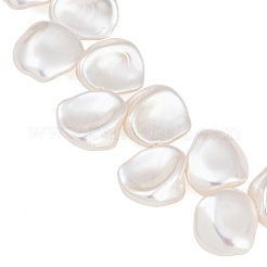 Electroplated Glass Pearl Beads Strands&nbsp;GL-CBA64F3-02