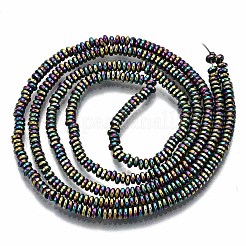 Rainbow Electroplate Non-magnetic Synthetic Hematite Beads Strands&nbsp;X-G-T114-58-M