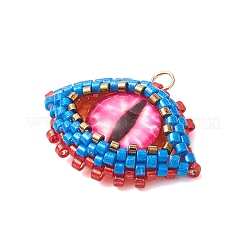 Seed Beads Beaded Charms&nbsp;PALLOY-MZ00274