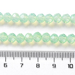 Baking Paint Transparent Glass Beads Strands&nbsp;DGLA-A034-J6MM-D02