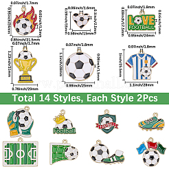 28Pcs 14 Styles Alloy Enamel Pendants&nbsp;ENAM-SC0008-15