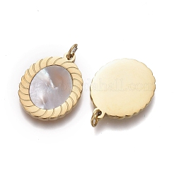 Natural Shell Charms&nbsp;STAS-H100-02G