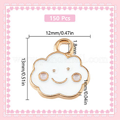 150Pcs Alloy Enamel Charms&nbsp;ENAM-DC0001-66
