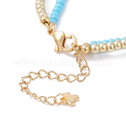 Evil Eye Multi-strand Bracelet for Girl Women&nbsp;BJEW-JB07111-02