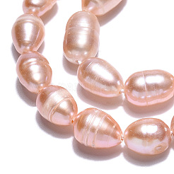 Natural Cultured Freshwater Pearl Beads Strands&nbsp;PEAR-N012-06S
