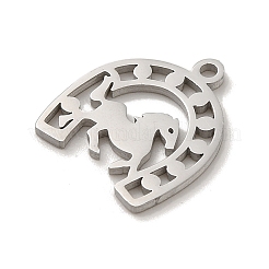 Non-Tarnish 304 Stainless Steel Charms&nbsp;STAS-O005-17P