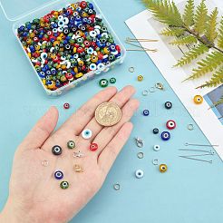 DIY Evil Eye Pendants Making Kits&nbsp;DIY-NB0004-69