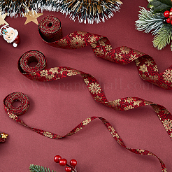 6M 3 Styles Christmas Double Face Printed Polyester Ribbons&nbsp;OCOR-FH0001-26A