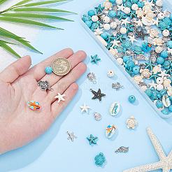 Summer Ocean Theme DIY Beads & Charms Kits&nbsp;DIY-HS0001-75