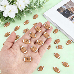50Pcs Sport Opaque Resin Cabochons&nbsp;CRES-SC0003-38
