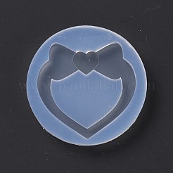 DIY Heart with Bowknot Quicksand Silicone Molds&nbsp;DIY-P067-02