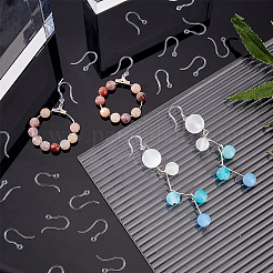 100Pcs Transparent Resin Earring Hooks&nbsp;RESI-AR0001-26