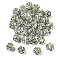 Sparkle Glass Rhinestone Round Beads&nbsp;OACR-S048-01F