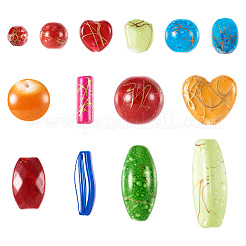 100G Opaque Imitation Gemstone Acrylic Beads&nbsp;MACR-TA0001-53