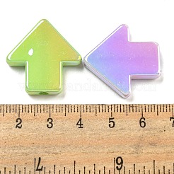UV Plating Opaque Acrylic Beads&nbsp;OACR-G039-02