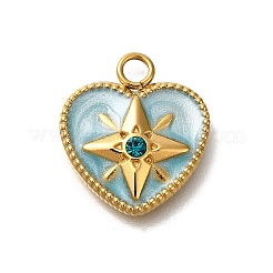 Ion Plating(IP) 304 Stainless Steel Enamel Pendants&nbsp;STAS-A104-07G