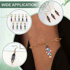 72Pcs 9 Colors Alloy Enamel Pendants&nbsp;FIND-ME0001-93