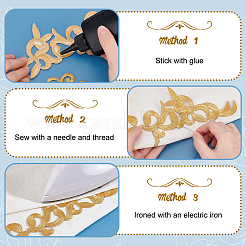 14Pcs 7 Style Auspicious Cloud Computerized Embroidery Cloth Iron on/Sew on Patches&nbsp;DIY-GA0006-28