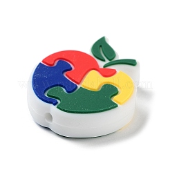 Infantile Autism Apple Silicone Focal Beads&nbsp;SIL-M004-02