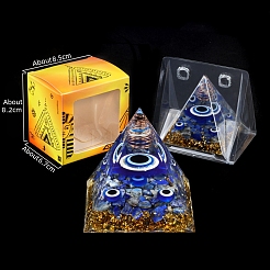 Evil Eye Orgonite Pyramid Resin Energy Generators&nbsp;PW-WG995EA-01