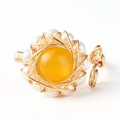 Natural Mixed Gemstone Finger Rings for Girl Women&nbsp;RJEW-TA00012