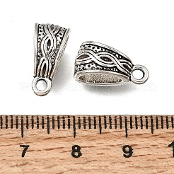 Tibetan Style Alloy Tube Bails&nbsp;FIND-Z128-09AS