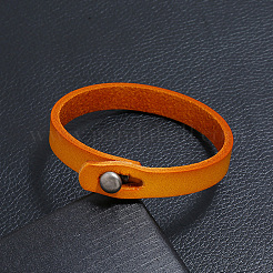 1Pc Punk Retro Ethnic Style Handmade Leather Bracelet Couple Literary Hand Strap Men&nbsp;BJEW-CL0001-02B