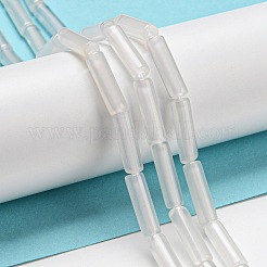 Natural White Agate Beads Strands&nbsp;G-G006-A07-01