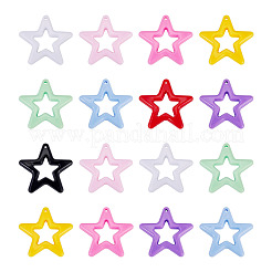 40Pcs Opaque Acrylic Pendants&nbsp;MACR-TA0002-84
