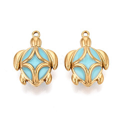 304 Stainless Steel Enamel Pendants&nbsp;STAS-N124-06G