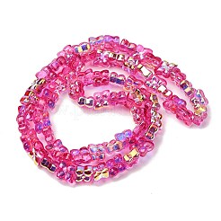 Transparent Glass Beads Strands&nbsp;GL-CBAAE04-02H