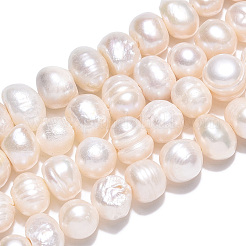 Natural Cultured Freshwater Pearl Beads Strands&nbsp;PEAR-N013-06H