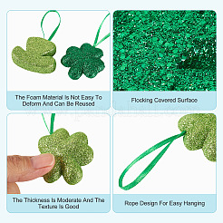 20Pcs 4 Styles Saint Patrick's Day Foam Pendant Decorations&nbsp;FIND-TA0010-96B