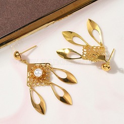 Electroplated Brass Chandelier Earrings&nbsp;EJEW-Z129-17G