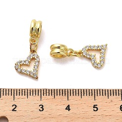Rack Plating Brass Micro Pave Cubic Zirconia Charms&nbsp;KK-S398-09A