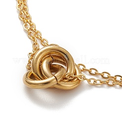 PVD Vacuum Plating 304 Stainless Steel Cable Chains Multi-strand Anklet&nbsp;AJEW-A036-08G