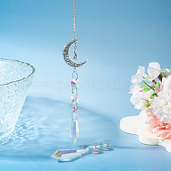 3Pcs Crystal Glass Hanging Sun Catcher&nbsp;AJEW-TADJ0001-08B