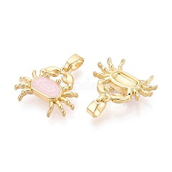 Brass Enamel Pendants&nbsp;KK-T075-93A-G