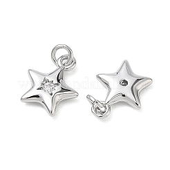 SHEGRACE Brass Clear Cubic Zirconia Pendants&nbsp;XGRQ3K289-526P