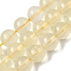 Natural Lemon Quartz(Heated) Beads Strands&nbsp;G-G286-A04-8mm-01