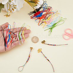 40Pcs 10 Colors Rayon Mobile Straps&nbsp;AJEW-GF0013-05